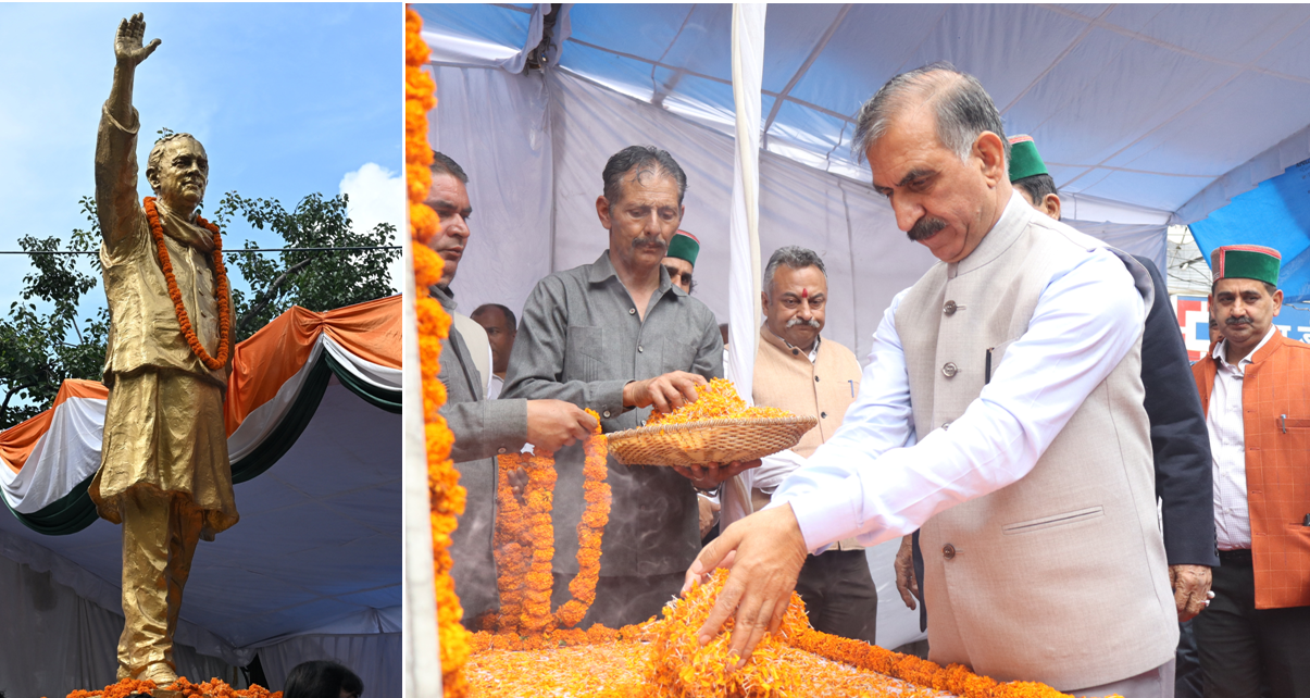 मुख्यमंत्री ने पूर्व प्रधानमंत्री राजीव गांधी को पुष्पांजलि अर्पित की