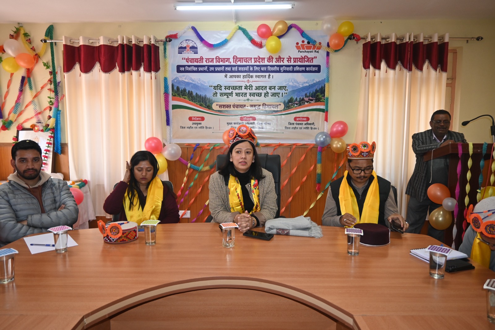 केलांग में पंचायत प्रतिनिधियों के लिए चार दिवसीय बुनियादी प्रशिक्षण कार्यक्रम का शुभारंभ